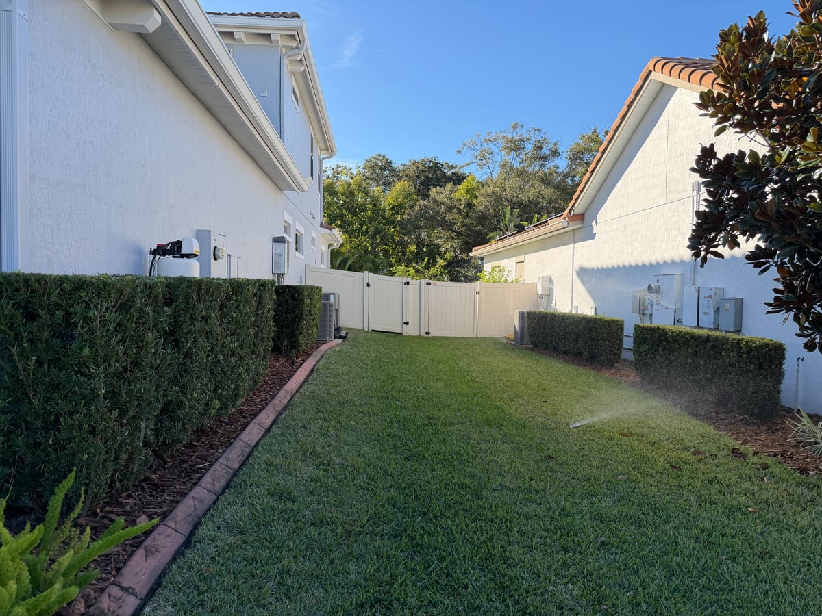 Florida home exterior with maintained landscape